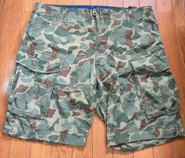 RAW 카모 패턴 숏팬츠 38