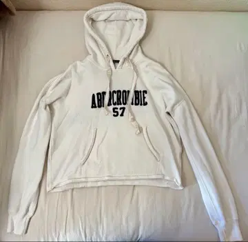 Abercrombie & Fitch 화이트 후드티 S