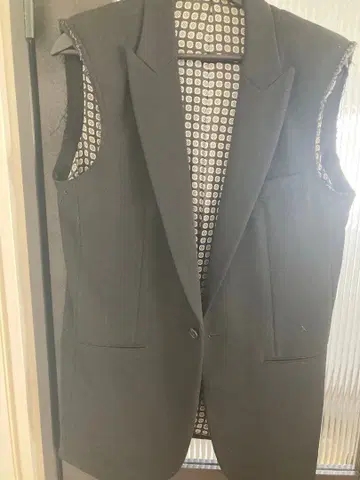 명작 넘버나인 컷오프 테일러드 자켓 베스트 슬리브리스