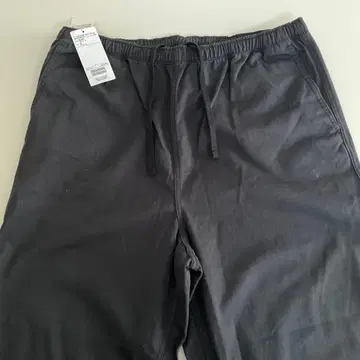 블랙 코튼 100% 와이드 팬츠 빔즈 XL 새상품 정가 14000엔