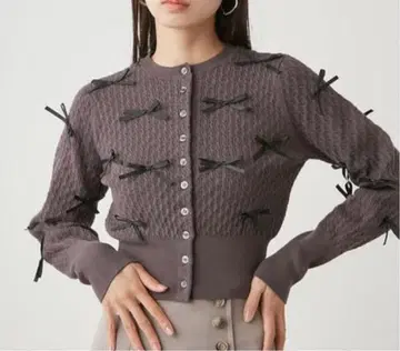 SNIDEL 리본 모티브 가디건