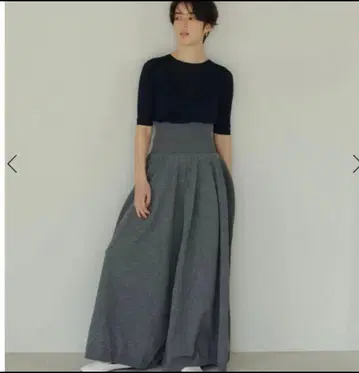 택 포함 새상품 에트레토쿄 2way 니트 볼륨 팬츠