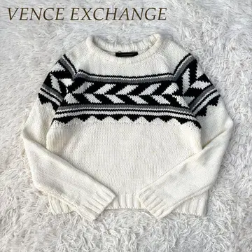 VENCE EXCHANGE 새상품 택 포함 지오메트릭 니트