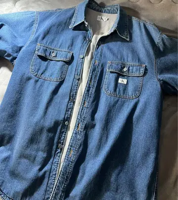 Calvin Klein 데님 자켓 L 사이즈 새상품급 거의 미사용 CK