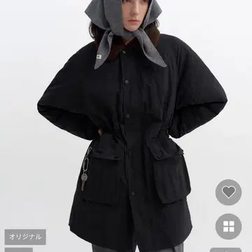 nugu POIK 보아 칼라 나일론 패딩 점퍼 새상품