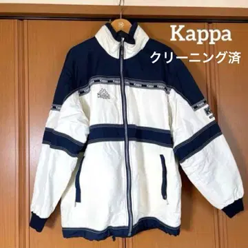 [ 클리닝 완료 ] 카파 Kappa 나일론 자켓 화이트/네이비 XL
