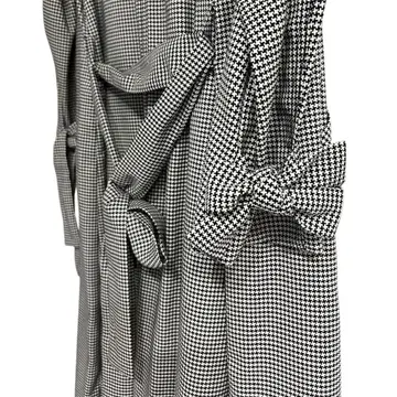 하운드투스 체크 롱 트렌치코트 H&M