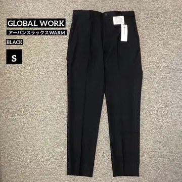 택 포함 새상품 글로벌 워크 어반 슬랙스 WARM 블랙 S