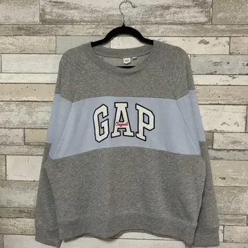 90s GAP 그레이 래글런 슬리브 트레이닝복 L