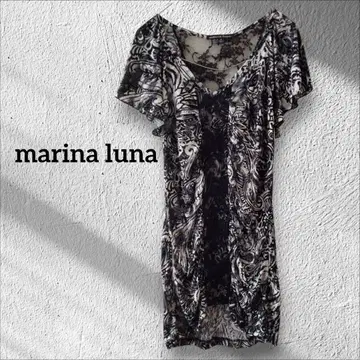 1점 한정 marina luna 반팔 튜닉 [ S ] 블랙 티셔츠