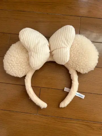 미키풍 머리띠 프리 사이즈 크림색