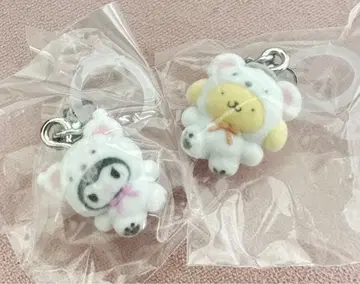 푹신푹신 스노우 산리오 메지루시 액세서리 푸딩 쿠로미 2개 세트