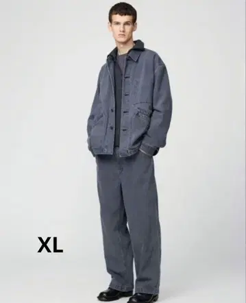 UNIQLO U 오버 사이즈 컬러 데님 자켓 XL 07 GRAY