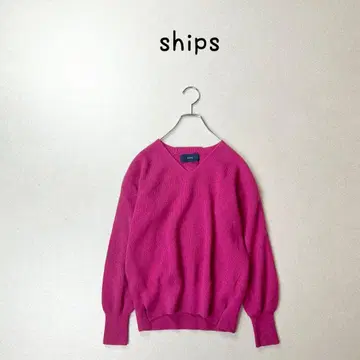 ships 캐시미어 믹스 하찌 편직 니트 스웨터