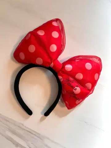 디즈니 머리띠 미니 리본