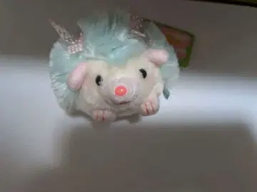 고슴도치형 봉제 인형 화이트와 스카이블루