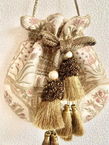 자수 태슬 복조리 백 [ 포트리 ]