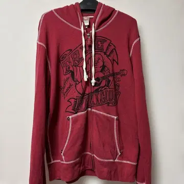 True religion 트루릴리전 후디드 지퍼 후드티 빨간색