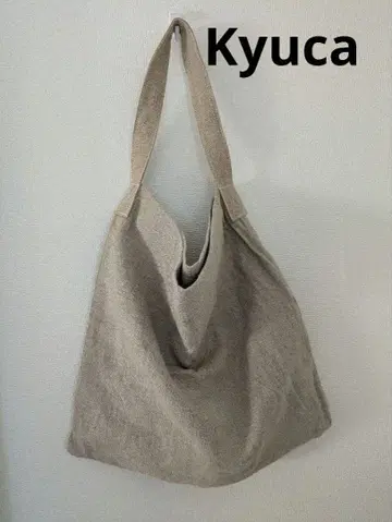 Kyuca 큐카 베이지 대용량 토트백 새상품급