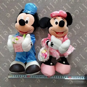 미키 미니 봉제 인형 약 30cm 꽃다발 포함 봉제 인형 전보