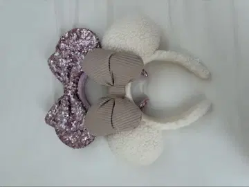 미키형 퍼&라메 머리띠