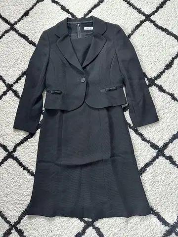 포멀 입학, 졸업 블랙 원피스 수트 (자켓 포함)