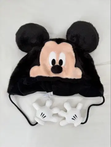 미키마우스 귀달린 퍼 모자