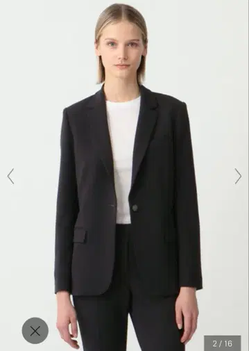 아드미럴 크레페 스테이플 블레이저 B 블랙 자켓