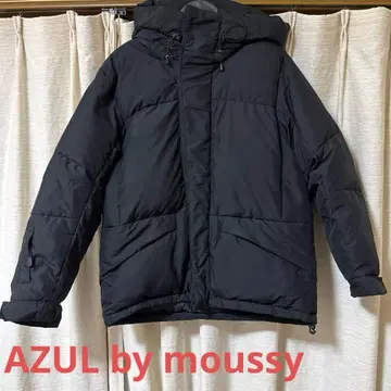 AZUL by moussy 후드 부착 다운 자켓
