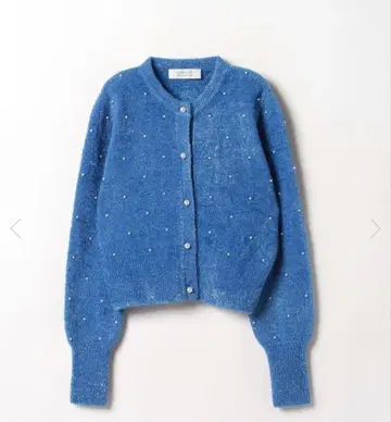 [ 미사용 택 포함 ] LOULOU WILLOUGHBY 펄 스터드 가디건