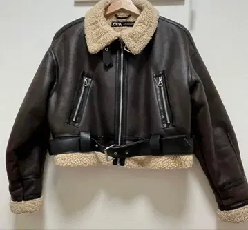 ZARA 다크 브라운 크롭 자켓
