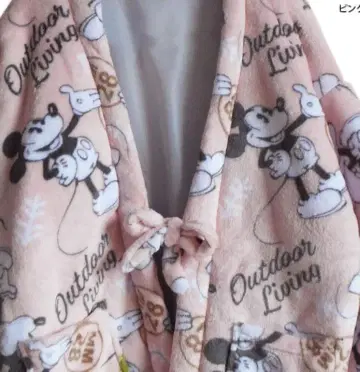 미키 디즈니 플리스 반텐 짱짱코 도테라 따뜻한 핑크