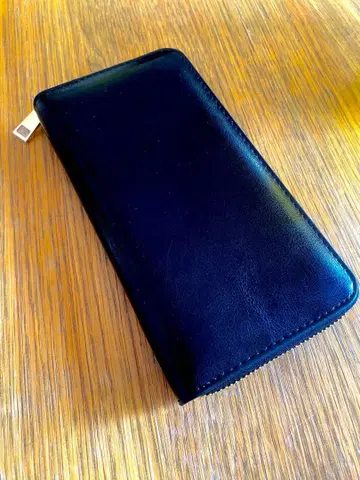 [ 새상품 미사용 고급 오일 레더 ] 장지갑 남성용 여성용