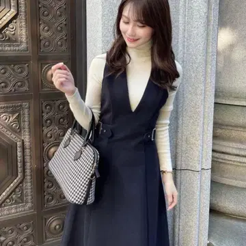 HARUHIROINE 오버롤 스커트