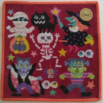 미사용 새상품 FEILER 페이러 손수건 할로윈 몬스터즈 2