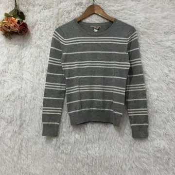 바나나리퍼블릭 크루넥 보더 니트 [XS] 면 레이온