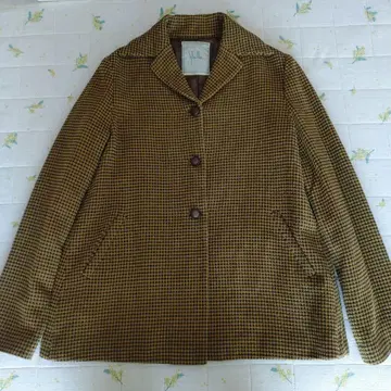 시빌라 sybilla 숏 자켓 체크 무늬 버튼 코트