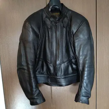 반손 가죽 라이더 자켓 프로텍터 포함 블랙 컬러 42 빅 사이즈