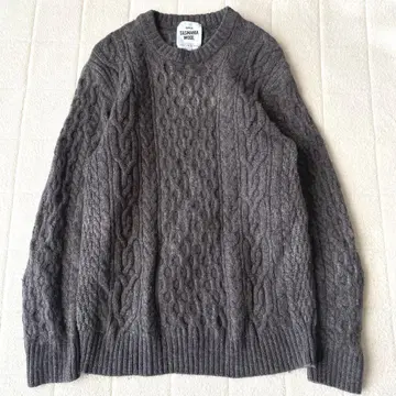 그린 라벨 릴랙싱 태즈메이니아 울 케이블 니트