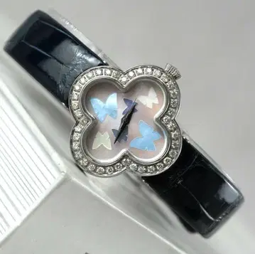 극미품 Lunage 루나 다이아 베젤 0.5ct 쉘 다이얼 가동품