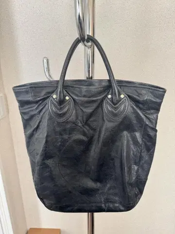 Joe McCoy 블랙 가죽 토트백