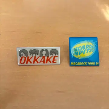 OKKAKE 마카로니 연필 핀 배지 세트