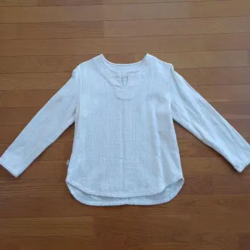 우사토의 옷 긴팔 상의 생지 코튼 100% 수직기