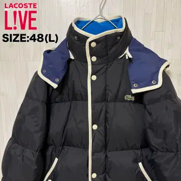 LACOSTE LIVE 라코스테 다운 자켓 후드 탈부착 48 블랙