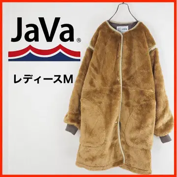 A4301 새상품급 JaVa*플리스 자켓*종아리 기장*M*브라운