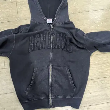 BEN DAVIS 블랙 후드티 후드 부착