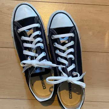 CONVERSE 블랙 캠퍼스 스니커즈 25.5