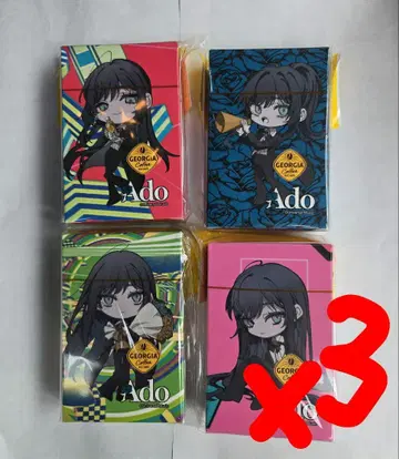 Ado 조지아 코카콜라 카드놀이 전 4종 컴플리트 세트 x 3세트