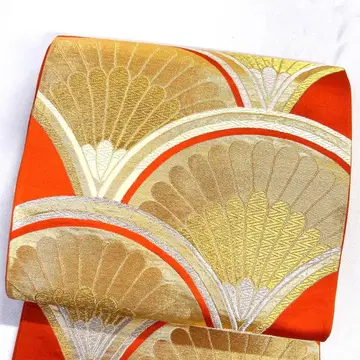 후쿠로 오비 당직 국화 국청해파 금실 은실 기모노 113tz