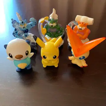 새상품급 포켓몬 피규어 6체 세트 몬스터볼 덤 포함